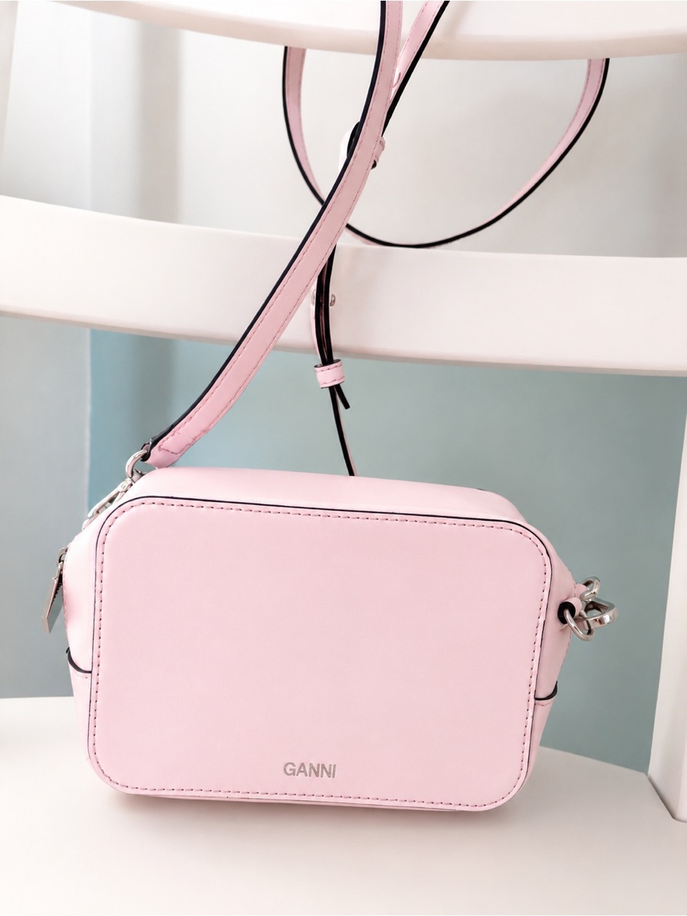 Ganni Leather Crossbody Bag